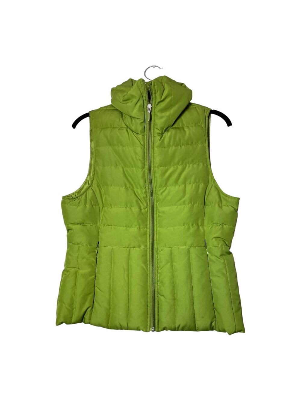 Kenneth Cole Reaction Down Puffer Vest Apple Green  Size Small Womens